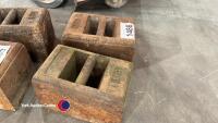 2 x 56lb weights - 2