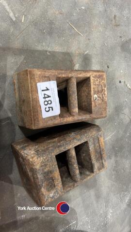 2 x 56lb weights