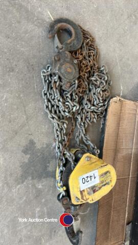 Block and tackle hoist