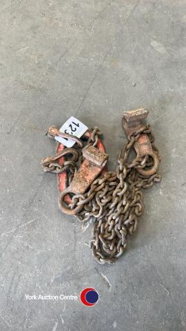 Lifting chain for H girders/plates