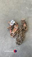 Lifting chain for H girders/plates