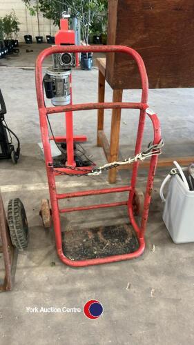 Gas bottle trolley