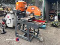 Belle MS 501 brick saw, reconditioned engine, new blade bearings and belts - 2