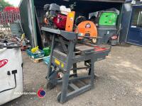 Belle MS 501 brick saw, reconditioned engine, new blade bearings and belts - 3