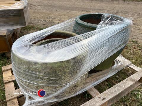 Selection of garden planters
