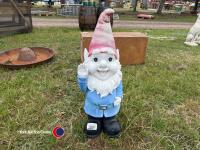 Waving garden gnome