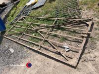 Old fashioned 9ft steel gate