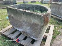 Stone trough
