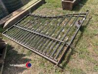 Steel drive gates, each 7ft wide, 4ft tall at outside, 6ft tall in the middle - 2