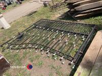 Steel drive gates, each 7ft wide, 4ft tall at outside, 6ft tall in the middle - 3