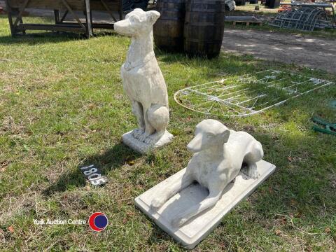 Pair of greyhounds