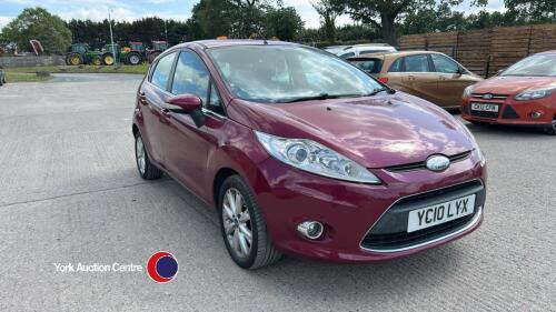 2010 Ford Fiesta Zetec 1.2 petrol - MOT 9/10/25 - 4 former keepers - HPi clear - 142211 miles - V5 in office