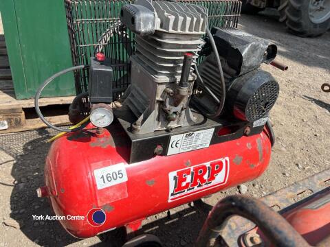 ERP compressor, 50l cylinder, on wheels.