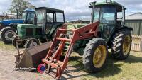 John Deere 2140 4wd tractor, SG2 cab 4wd and loader - 3