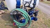 S & K sprayers 1000lt liquid fert tank with OSR drill kit, c/w rate controller, hydraulic driven pump, all pipe work, manifold and nozzles mounted on 7 leg TWB OSR coulter kit. Custom framework made to fit a 4m Sumo Trio instead of discs, control box and - 2