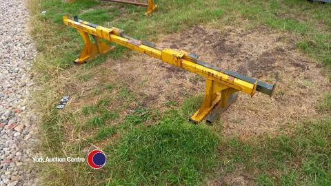 Pair of stands for fabrication or painting equipment etc