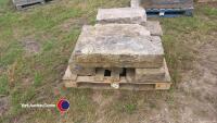 Pallet of Yorkstone kerbs - 2