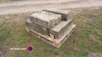 Pallet of Yorkstone kerbs - 3