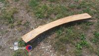 Milled and dried 2in oak slabs, 5ft long - 2