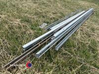 80ft galvanised steel door tracking