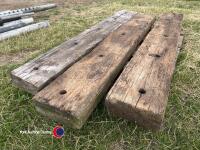 Pallet of oak railway sleepers
