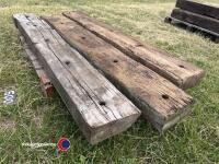 Pallet of oak railway sleepers - 2