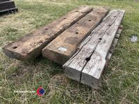 Pallet of oak railway sleepers - 3