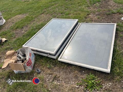 3 solar water heating panels