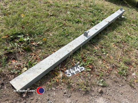 Galvanised gate post
