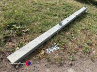Galvanised gate post