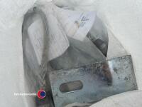 4no 5m x 1m x 150mm pre-stressed concrete panels with fixing clamps and lifting loops - 6