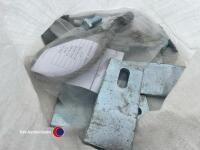 4no 3670mm x 1m x 150mm pre-stressed concrete panels with fixing clamps and lifting loops - 3
