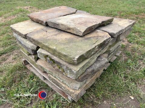 Reclaimed York stone flags