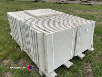 Pallet of approx 70 light Grey paving slabs, 450mm x 450mm