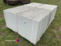 Pallet of approx 70 light Grey paving slabs, 450mm x 450mm - 2