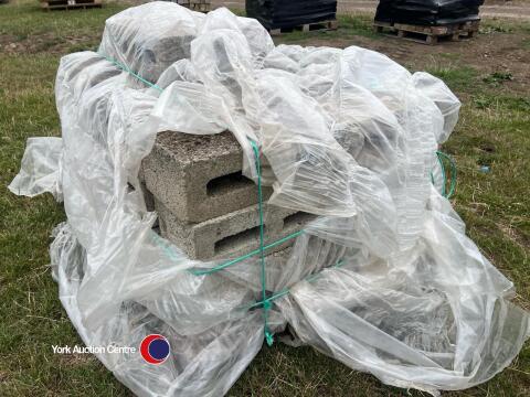 Pallet of 6in concrete blocks
