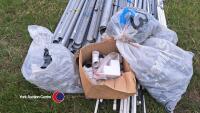 Quantity of small guttering and fall pipe and fittings - 6