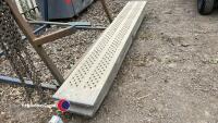 Ifor Williams 14ft flat bed trailer with ramps, winch remote and ramps in office - 11