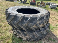 2 x 520/85 x 42 tyres, fit JD 6155R - 3