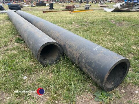2 x large drainage pipes