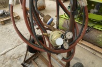 Bottle trolley, regulators, pipes and lance - 4
