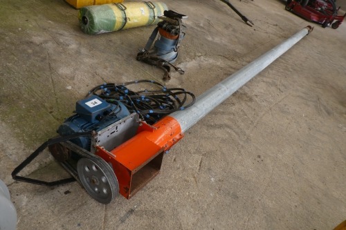 24ft x 6in auger and single phase motor