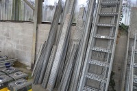 Large quantity of galvanised cable tray - 3