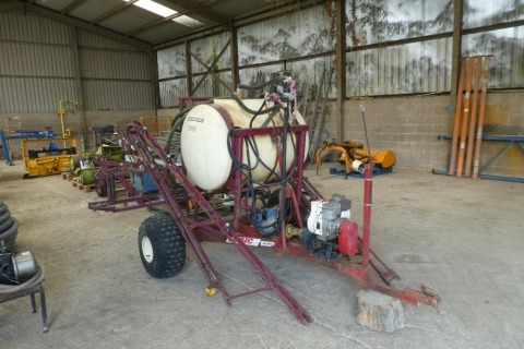 Team sprayer mounted on Logic chassis c/w engine, 3m and 12m booms