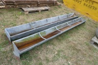 2 x 9ft sheep feed troughs - 2