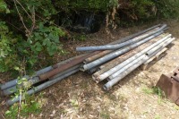 Home made livestock barriers, 8ft posts and galvanised 3in tubes - 3