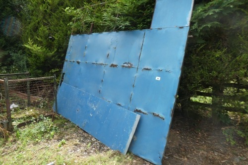 10ft 6' box frame door, part sheeted