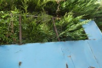 10ft 6' box frame door, part sheeted - 2
