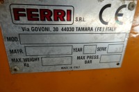 2005 Ferri ZM12LOA 1.25m hydraulic offset flail mower - 6