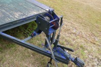 Twin axle 18ft low loader trailer c/w ramps and winch - 2